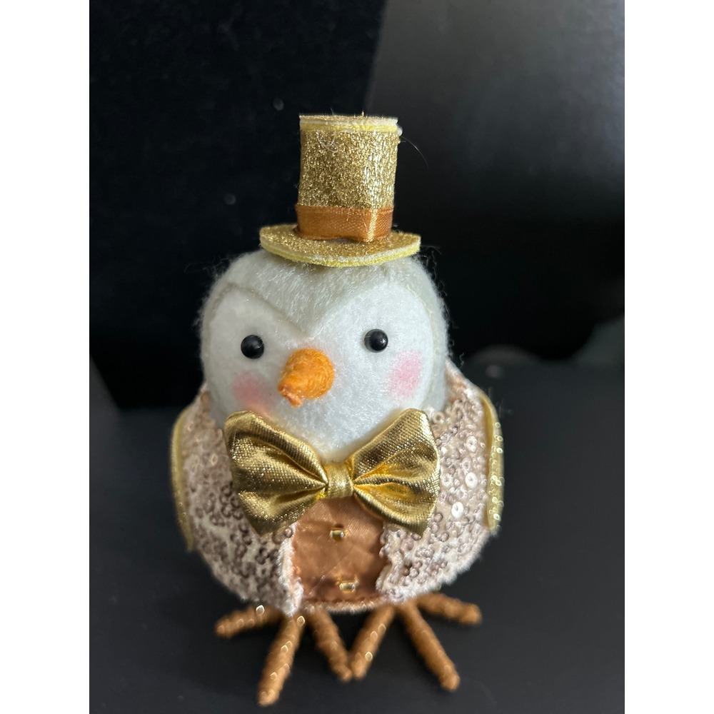 Featherly Friends Bird New Year Gold Sequin Tuxedo Hat 2025 Collectible Target